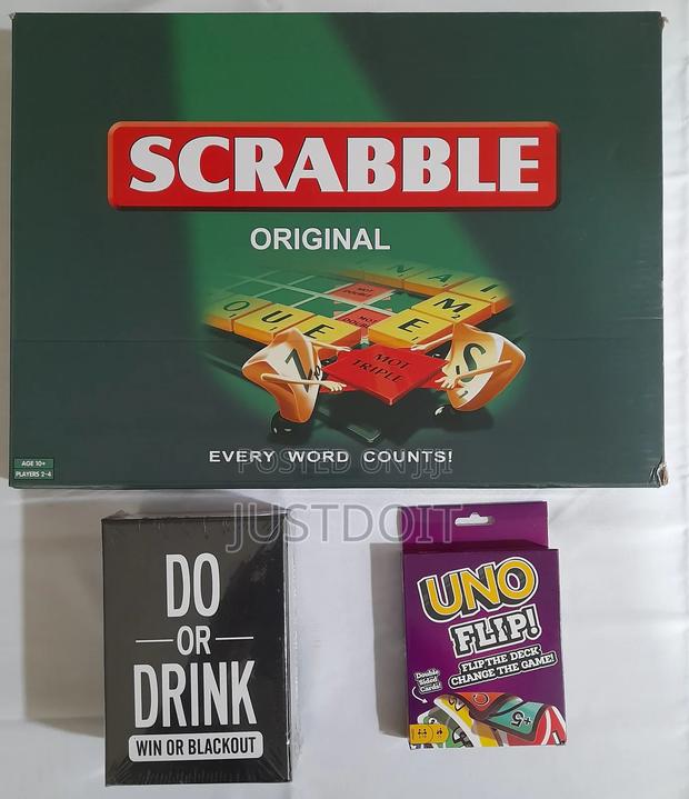 Scrabble + Uno + Do or Drink Game Pack · Photo 1
