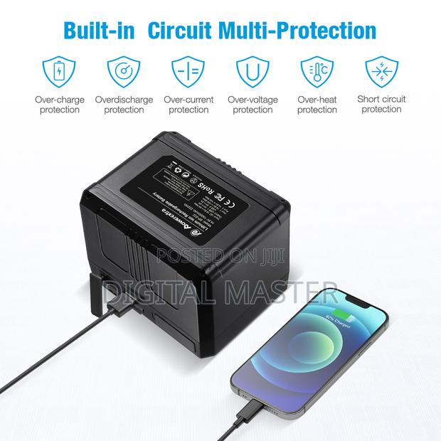 V-mount/V-lock Battery - 222wh 14.8v 15000mah Rechargeable Battery · Photo 5