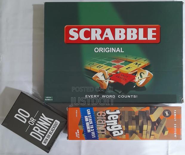 Scrabble + Jenga + Do or Drink · Photo 1