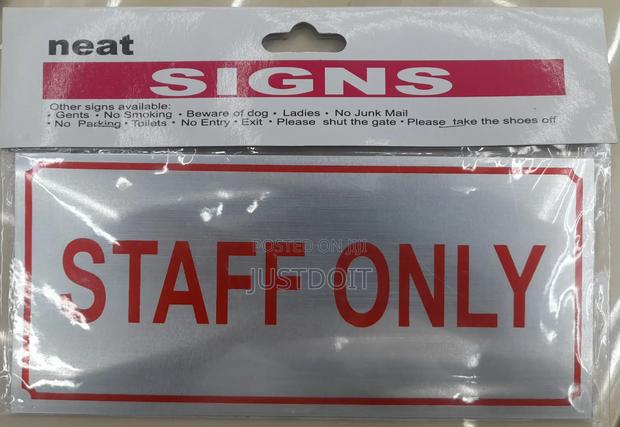 Staff Only Door Sign · Photo 1