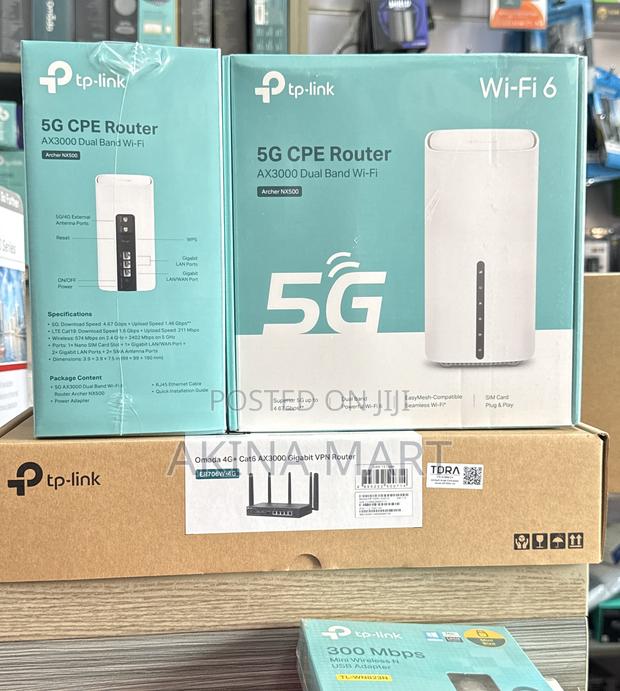 5g Cpe Router Ax3000 Dual Band Wi-Fi 6 Archer Nx500 · Photo 2