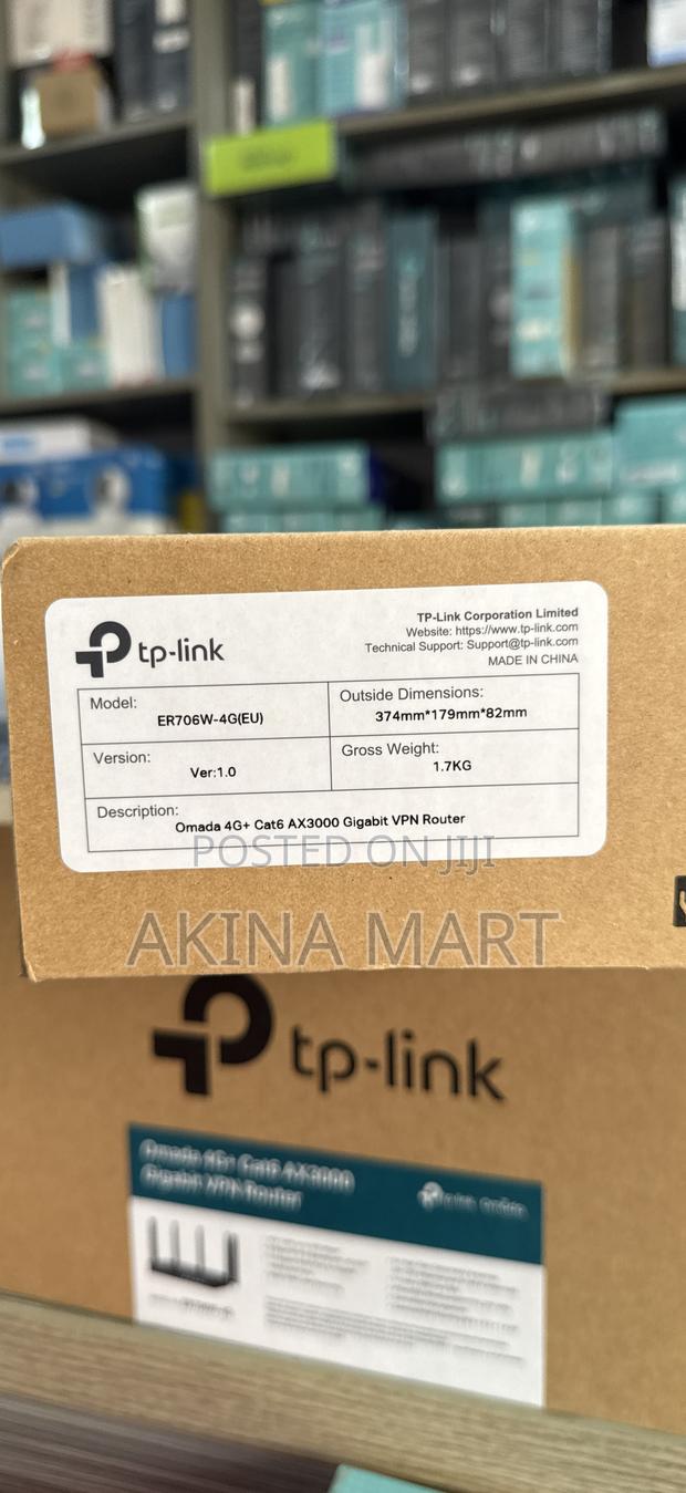 Omada 4g+ Cat6 Ax3000 Gigabit VPN Router Er706w-4g · Photo 3