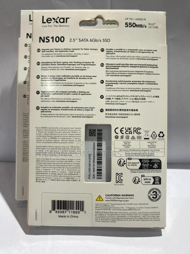 Lexar Ns100 2.5” Sata Internal SSD – 512gb · Photo 2