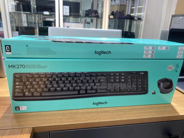 Logitech – Mk270 Wireless Keyboard and Mouse – Black · Photo 2