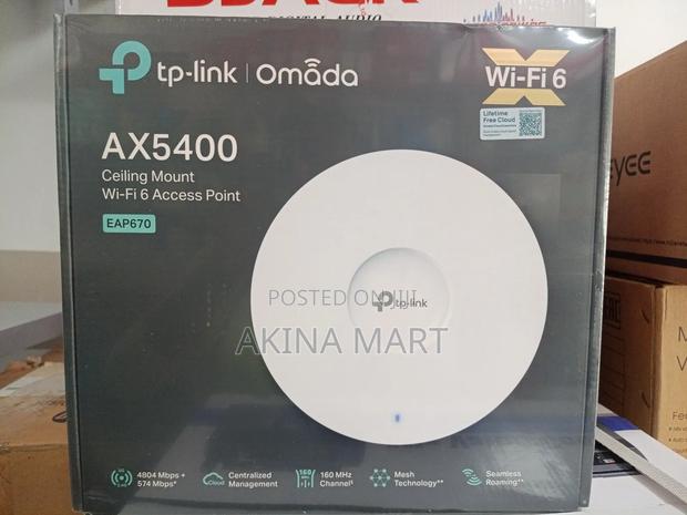 Tp Link Omada Ax5400 Ceiling Mount Wifi Access Point Eap 670 · Photo 1