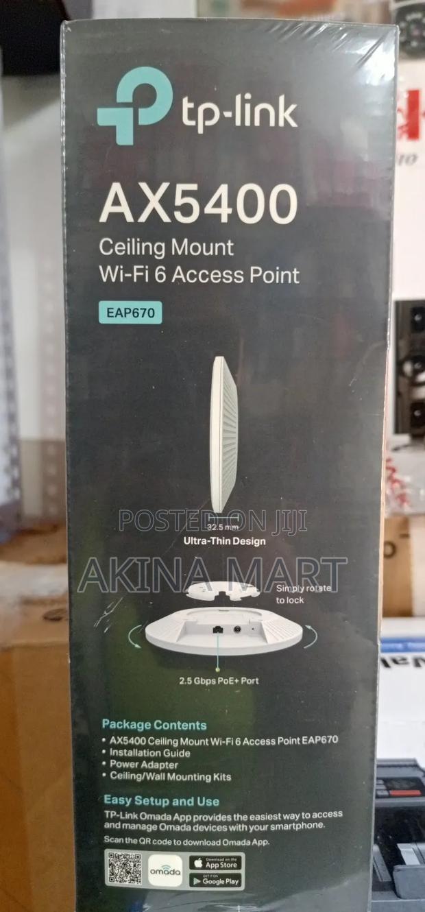 Tp Link Omada Ax5400 Ceiling Mount Wifi Access Point Eap 670 · Photo 4