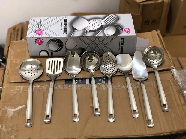8pcs Stainless Kitchen Spoons Set · Photo 2