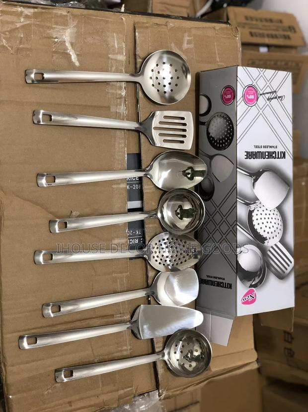 8pcs Stainless Kitchen Spoons Set · Photo 4