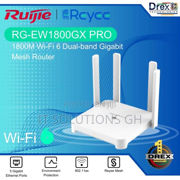 Rg-ew1800gx Pro 1800m Wi-fi 6 Dual-band Gigabit Mesh Router · Photo 1