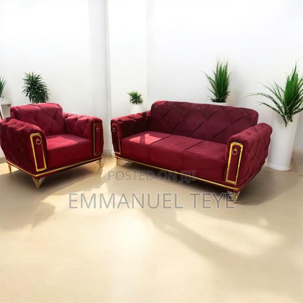 Brand New Wine Fabric 3 in One and 2 in One Sofa Set · Photo 2