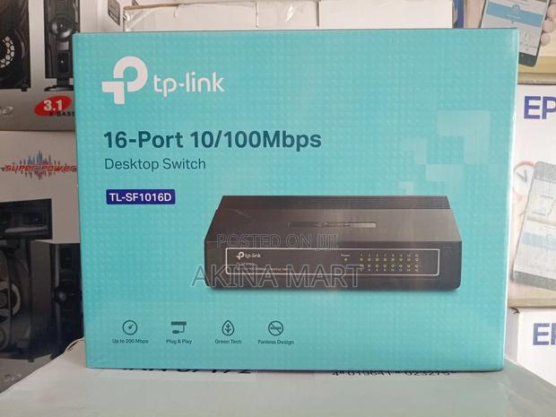 Tp Link 16 Port Desktop Switch 10/100mbps Tl-Sf1016d · Photo 1
