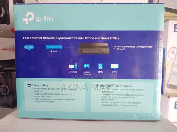 Tp Link 16 Port Desktop Switch 10/100mbps Tl-Sf1016d · Photo 2