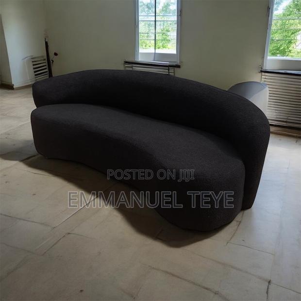 Modern and Classic Black Fabric Sofa · Photo 1