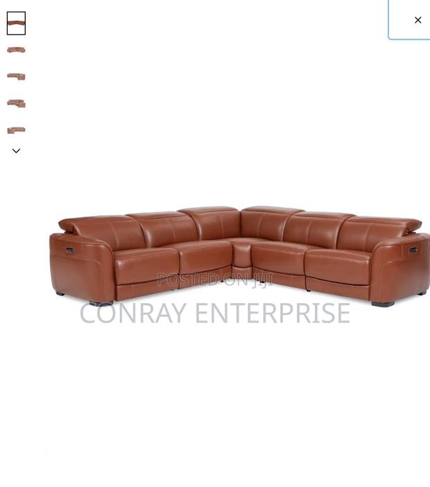 Lexanna 5-Pc Leather Sectional With 3 Power Motion Recliner · Photo 1