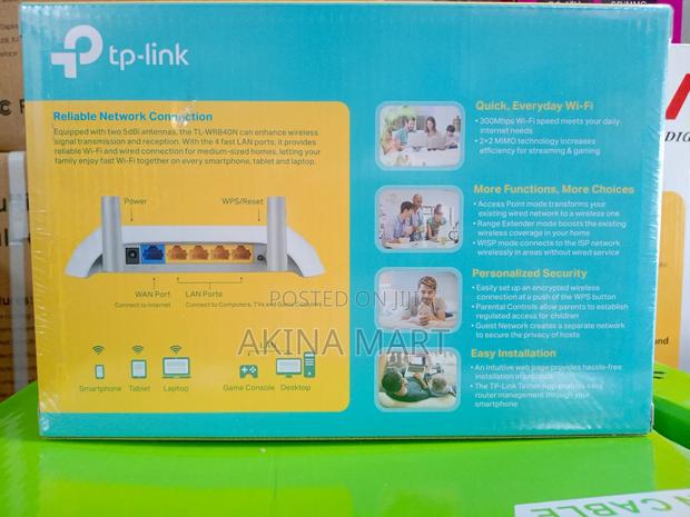Tp Link Tl-Wr840n 300 MBPS Wireless N Router · Photo 2