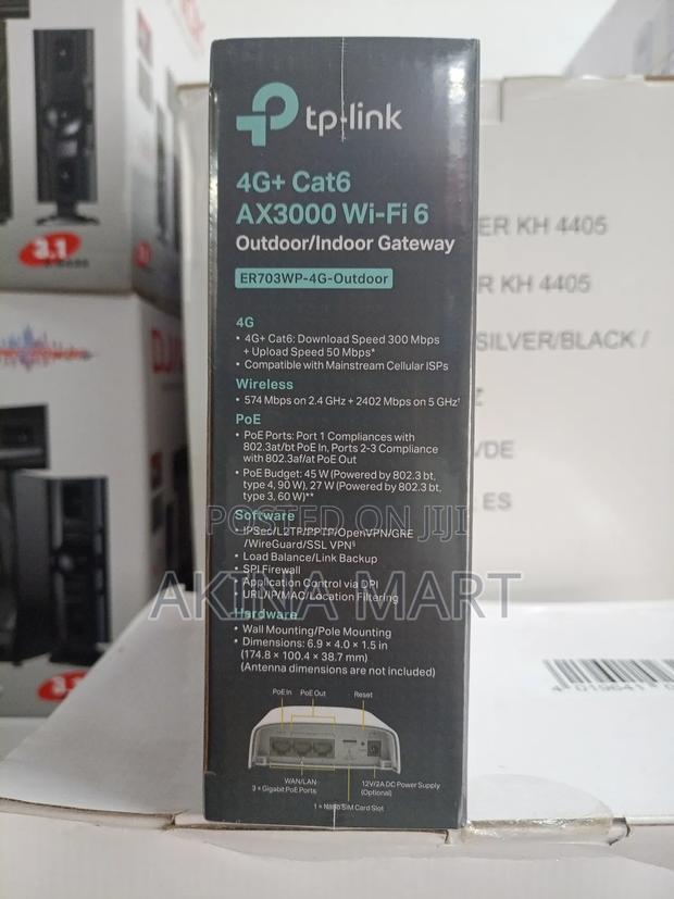 4g+ Cat6 Ax300 Wifi 6 Outdoor/Indoor Gateway Er703wp-4g Outdoor · Photo 3