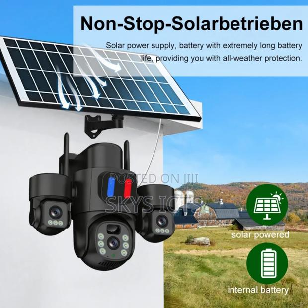 3 Lens 9mp Solar 4g Camera - Eseecloud · Photo 2