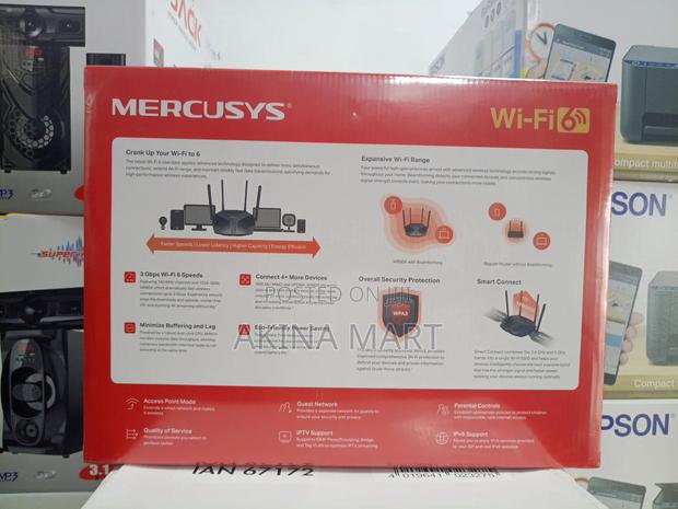 Mercusys Ax3000 Dual Band Wi-Fi 6 Router (Mr80x) · Photo 2