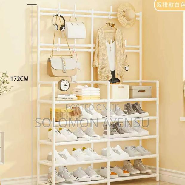 Quality Double Row Shoes And Hat Rack Available In Different Colours · Photo 1