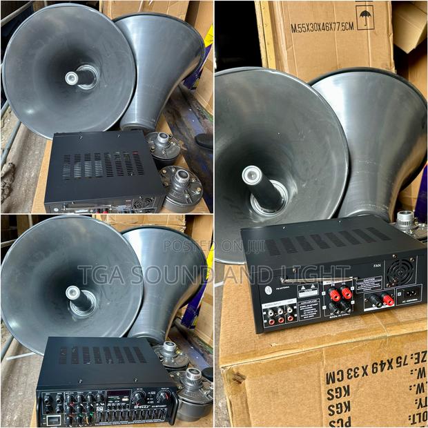 Reflex Horn Speaker And Amplifier Set · Photo 1