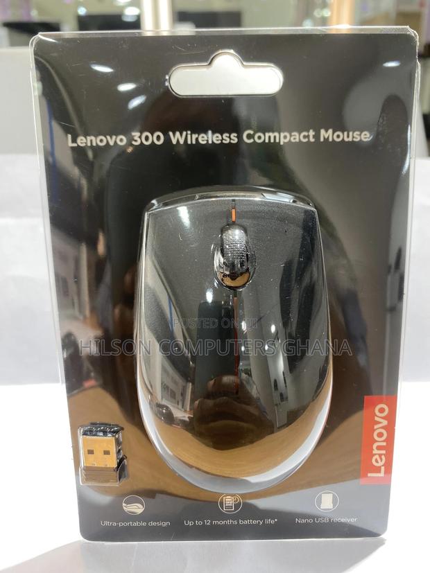 Lenovo 300 Wireless Compact Mouse – Ultra-Portable Design – · Photo 1