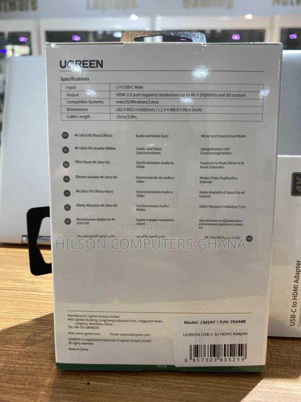 Ugreen Usb Type-C Male to Hdmi 2.0 Female 60hz Adapter · Photo 3