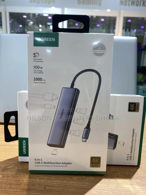 Ugreen Usb-C 6-in-1 Multifunction Hub/Adapter - 15cm -15598 · Photo 1