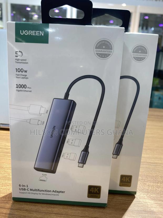 Ugreen Usb-C 6-in-1 Multifunction Hub/Adapter - 15cm -15598 · Photo 3