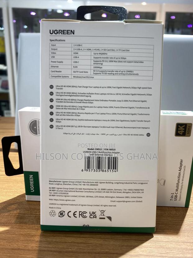 Ugreen Usb C 7 in 1 Hub With 60hz Hdmi - 60515 · Photo 3