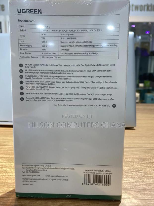 Ugreen 9-in-1 Usb-C Hub 3xusb-a 3.0 Cm498-15600 · Photo 3