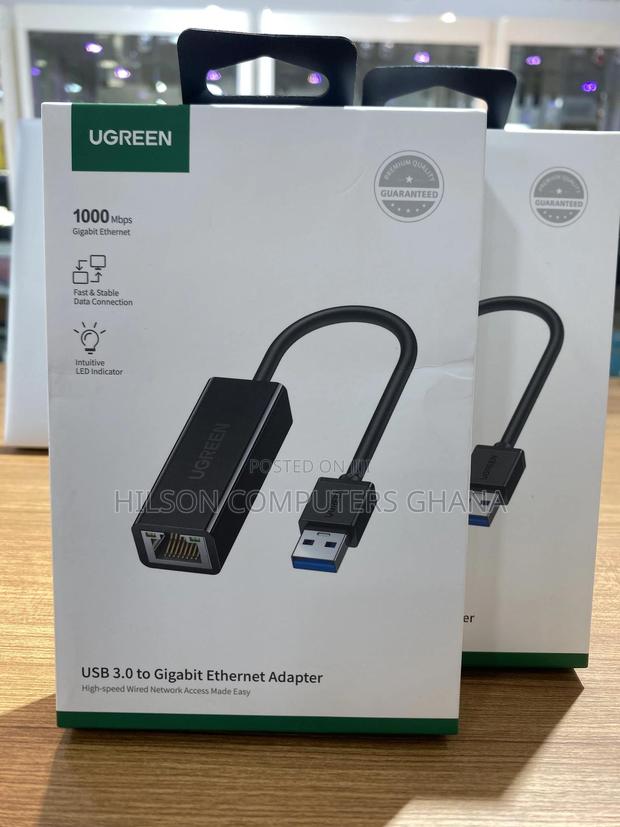 Ugreen USB-a to 3.0 Gigabit Ethernet Adapter - 20256b · Photo 1