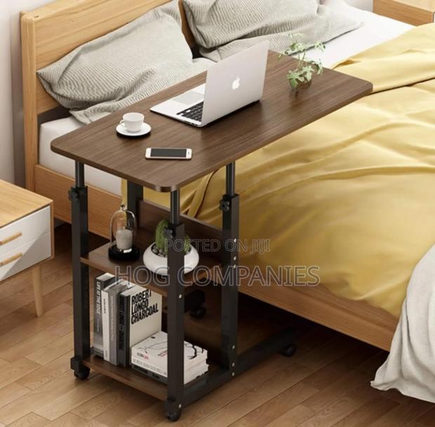 Adjustable Overbed C-Shaped Table With Wheels - Fast Delivery in 2hrs · Photo 1