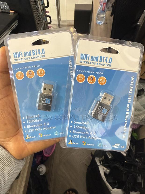 Bluetooth 4.0 Wireless- Wifi Usb Adapter Dongle 2 in 1 Original · Photo 1