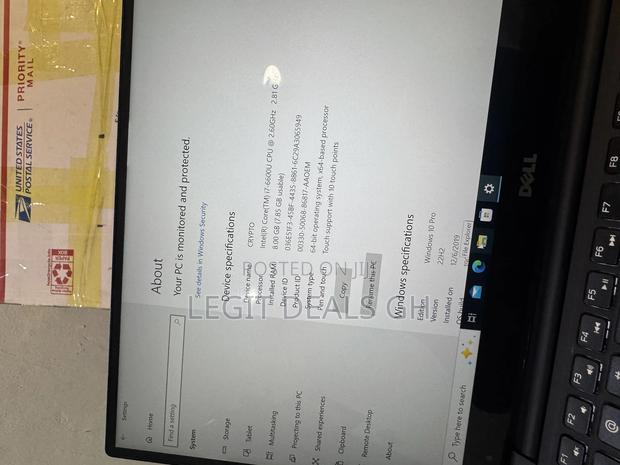 Laptop Dell XPS 13 8GB Intel Core i7 SSD 512GB · Photo 4