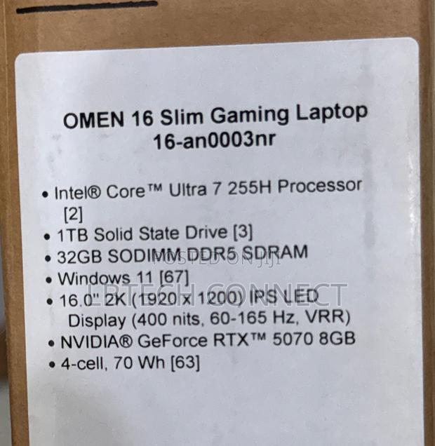 New Laptop HP Omen 16 32GB Intel Core Ultra 7 SSD 1T · Photo 3