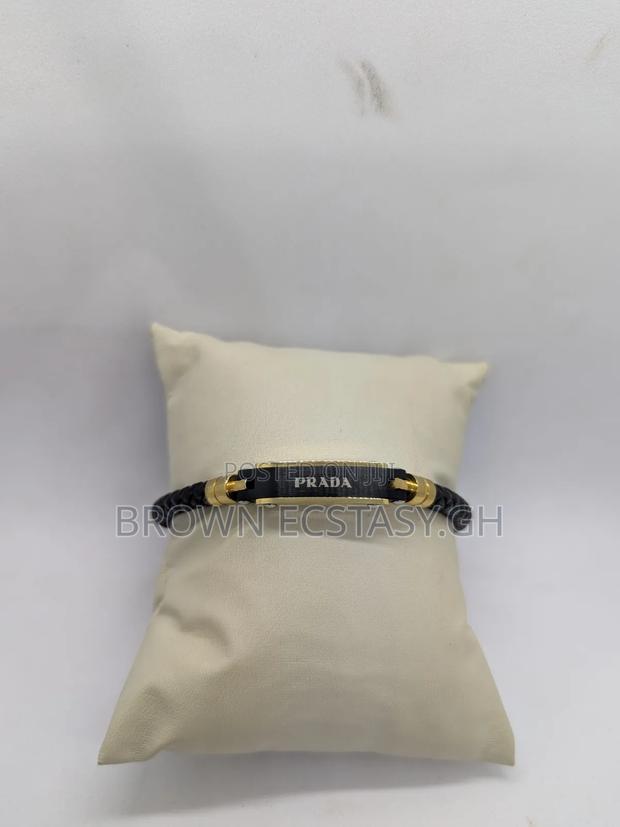 Prada Slim Leather Bracelet · Photo 1
