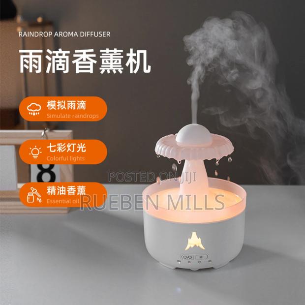 White V81 Elegant Fog Raindrop Essential Oil Diffuser Air Freshener · Photo 1