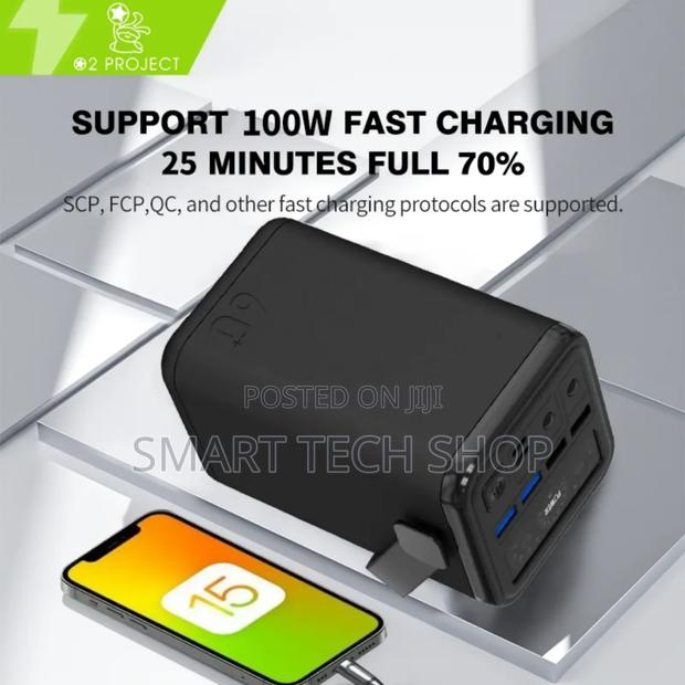 60000mah Capacity Power Bank for Laptops and Phones 100watts · Photo 2