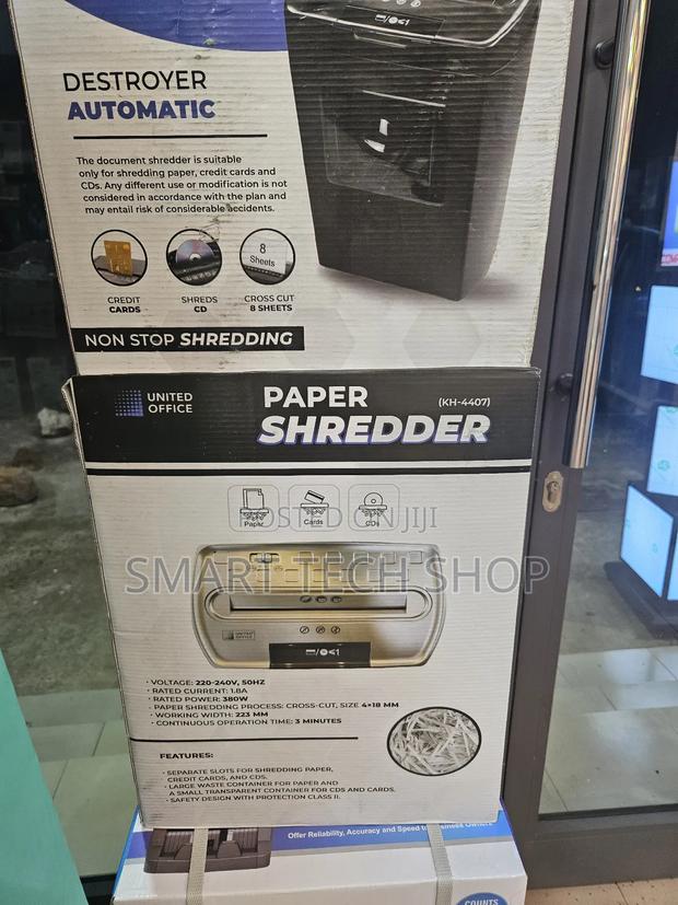 United Office Quality Automatic Cross Cut Document Shredder Germany · Photo 4