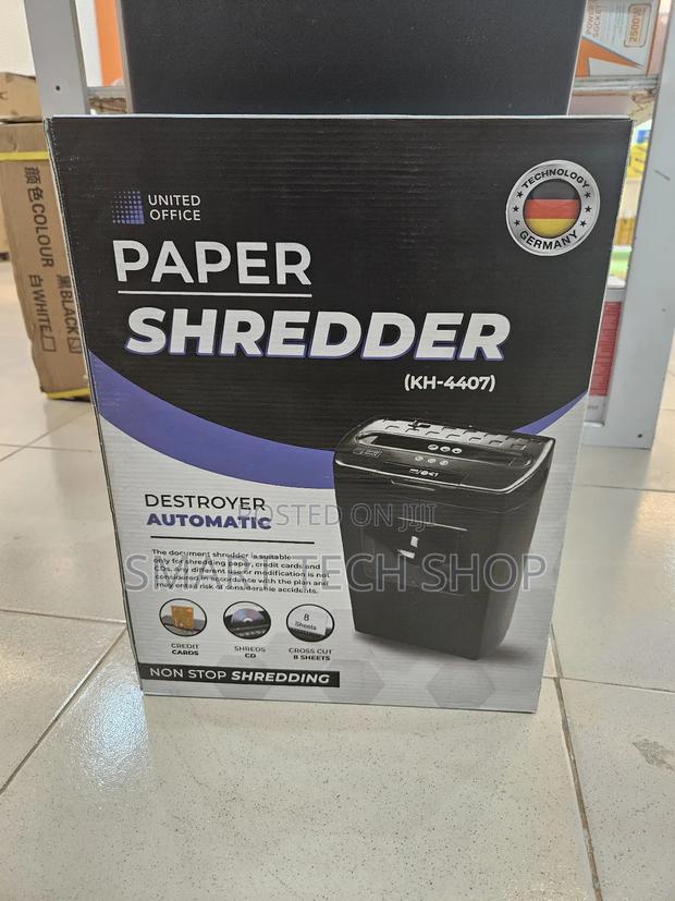 United Office Quality Automatic Cross Cut Document Shredder Germany · Photo 2