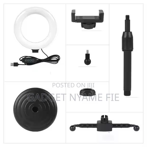 6 Inches Ring Light With 2 Mobile Phone Holders And Tripod · Photo 2