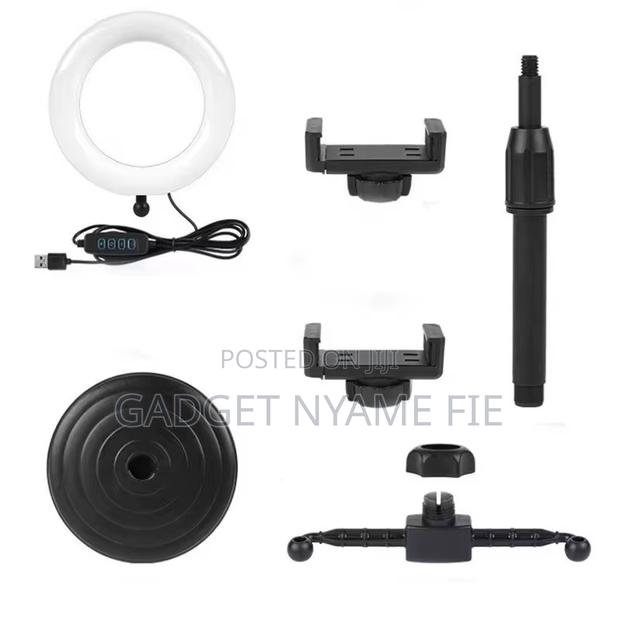 6 Inches Ring Light With 2 Mobile Phone Holders And Tripod · Photo 3