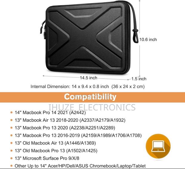 Hard Shell Laptop Sleeve Case for 13-14 Inch Apple, Hp, Dell, Etc · Photo 5