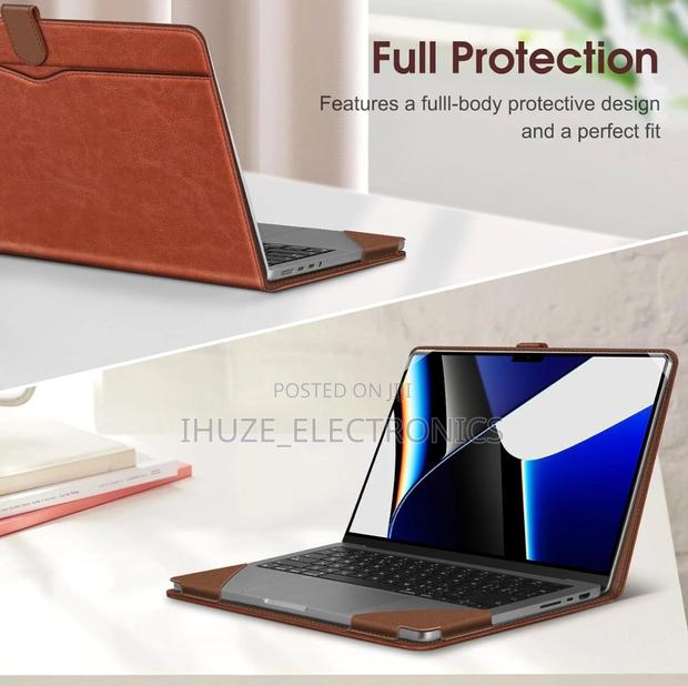 Sleeve Case For Macbook Pro 14-inch (2021-2025) Leather Folio Cover · Photo 1