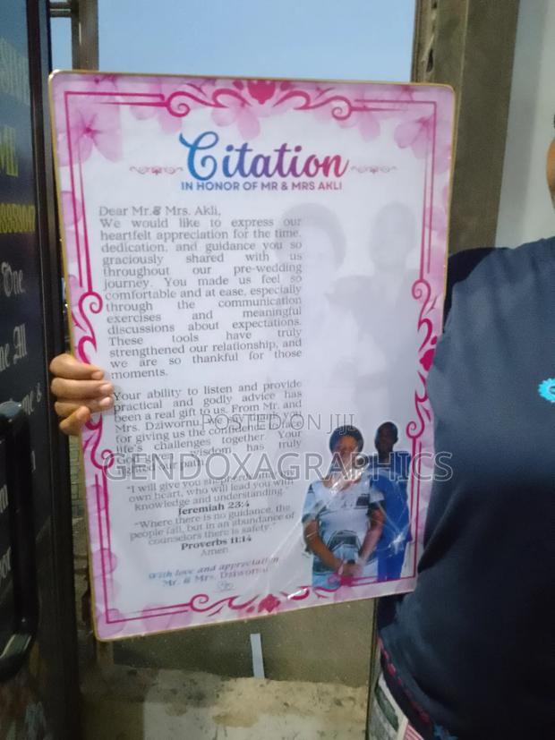 Citation Big A2 Size for Schools Churches, Awards Etc · Photo 2