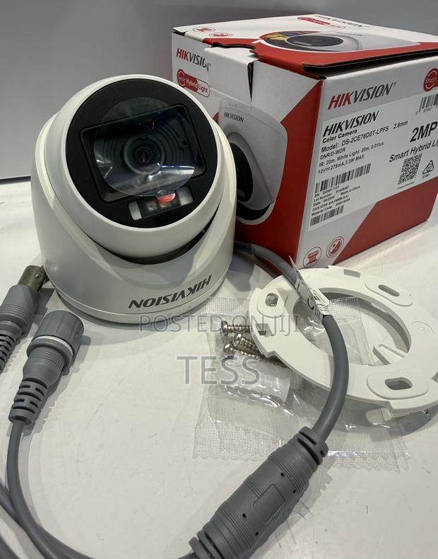 Hikvision 2mp Camera Smart Hybrid Full Color Audio 1080p 2ce76d0t-LPFS · Photo 2