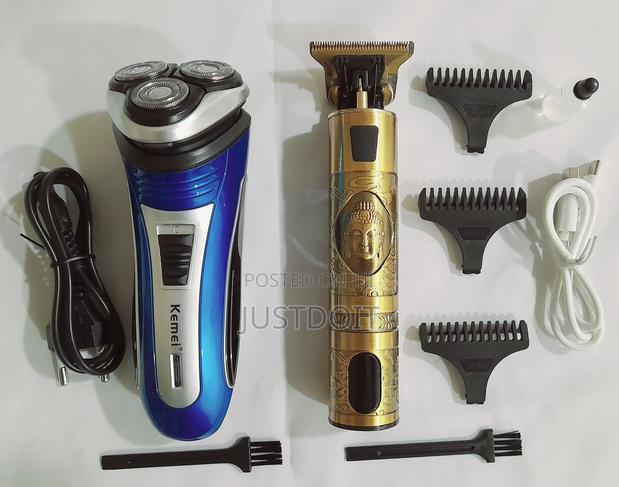 Waer 08221 Shaver + Kemei Rechargeable Smoothener · Photo 1
