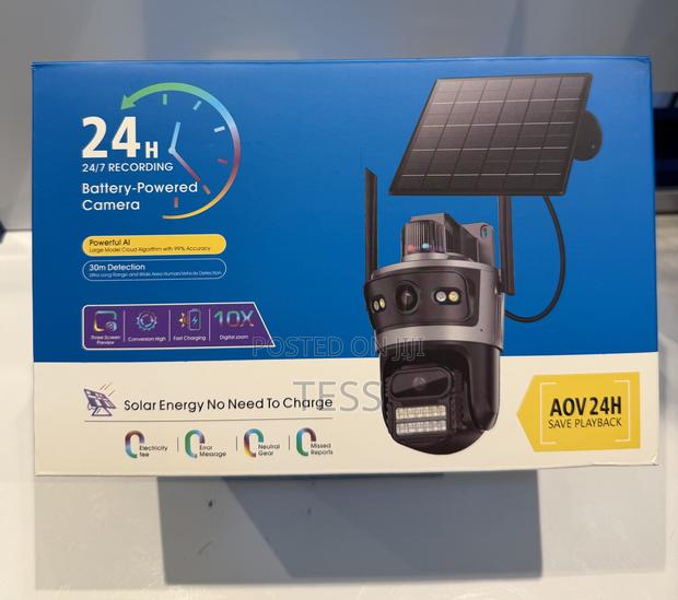 Solar Camera 4g Sim Universal 24/7 Recording 2way Audio Full Color 6mp · Photo 1