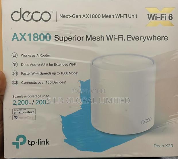 Tp-link Deco X20 Ax1800 Whole Home Mesh Wi-fi 6 System 1-pack · Photo 1