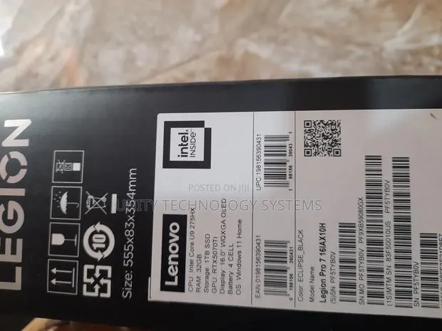 New Laptop Lenovo Legion 7 32GB Intel Core Ultra 9 SSD 1T · Photo 1